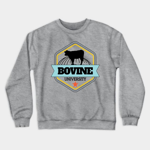 Bovine University Crewneck Sweatshirt by door444